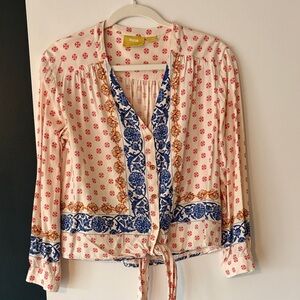 Anthropologie Patterned Blouse
